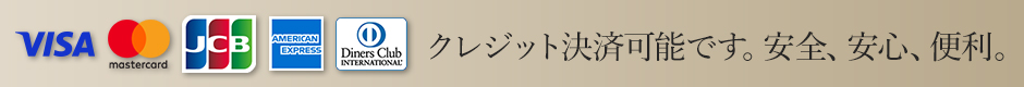 クレジット決済可能です。